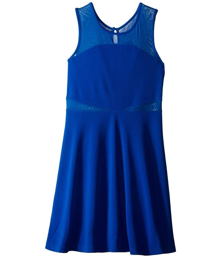 Us Angels - Pique Sleeveless Illusion Dress