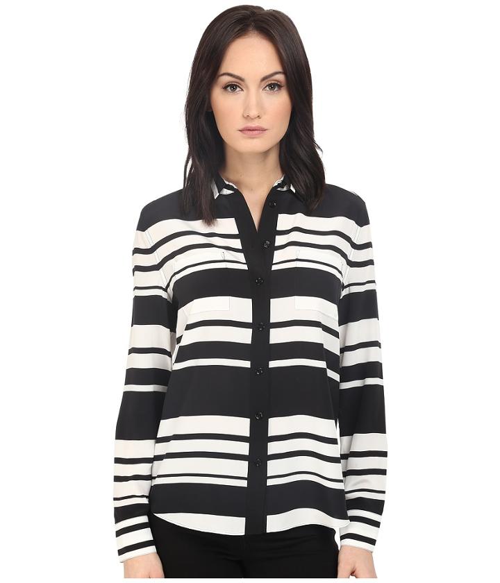 Kate Spade New York - Cape Stripe Silk Shirt