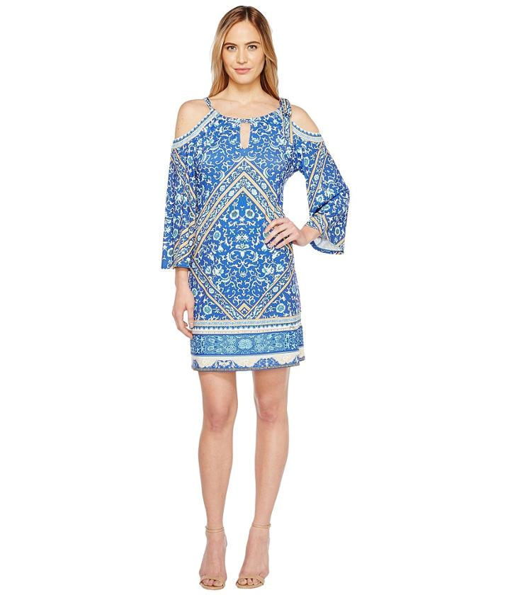 Hale Bob - Sun Kissed Microfiber Jersey Cold Shoulder Dress