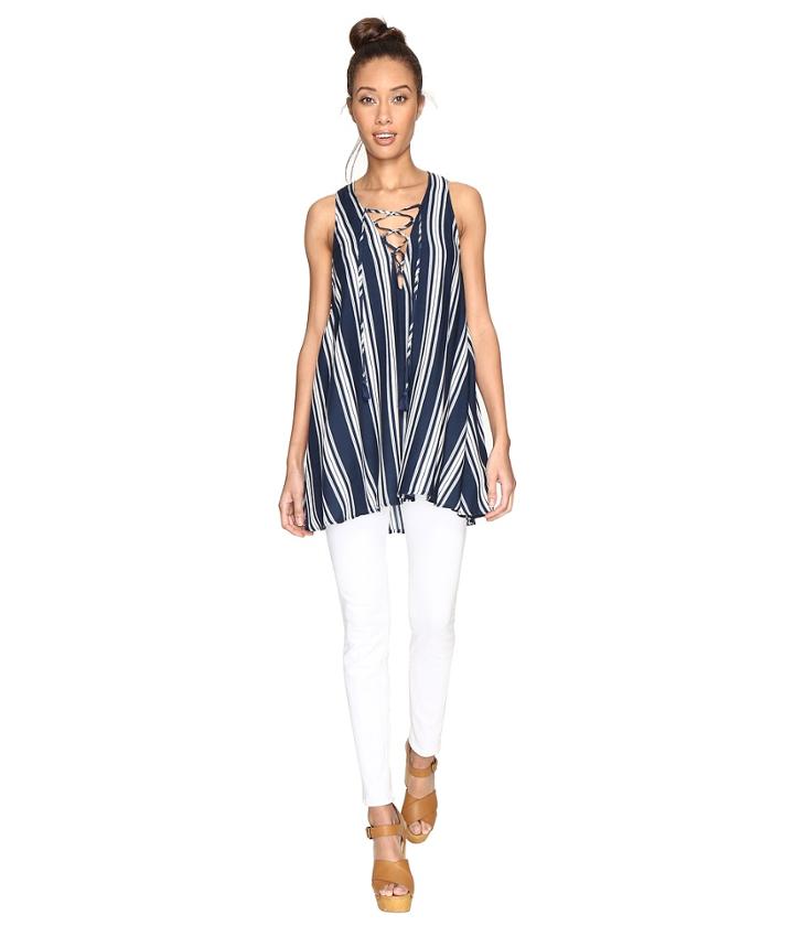 Show Me Your Mumu - Rancho Mirage Lace-up Tunic