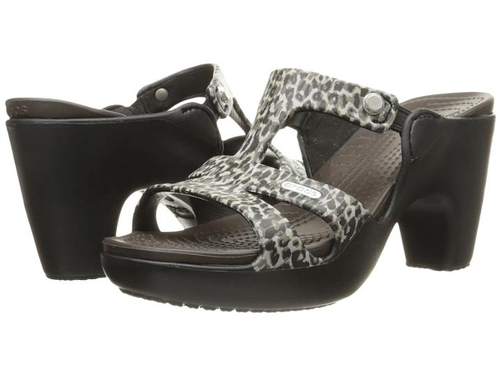 Crocs - Cyprus V Leopard Print Heel