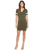 Michael Michael Kors - Stripe Short Sleeve Hoodie Dress