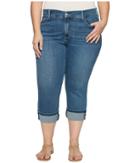 Nydj Plus Size - Plus Size Dayla Wide Cuff Capris In Heyburn Wash