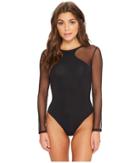 Felina - Kirsten Modal Bodysuit With Stretch Tulle Thong Back