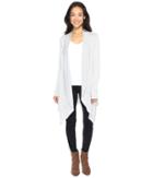 Mod-o-doc - Breezy Slub Sweater Draped Princess Seam Cardigan