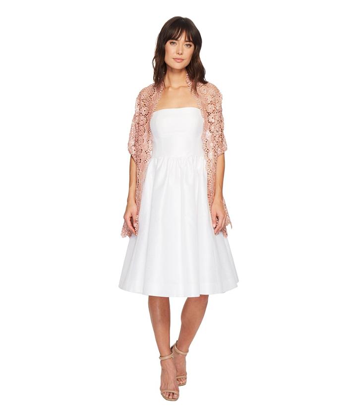 Betsey Johnson - Sequin Scallped Edge Crochet Evening Wrap