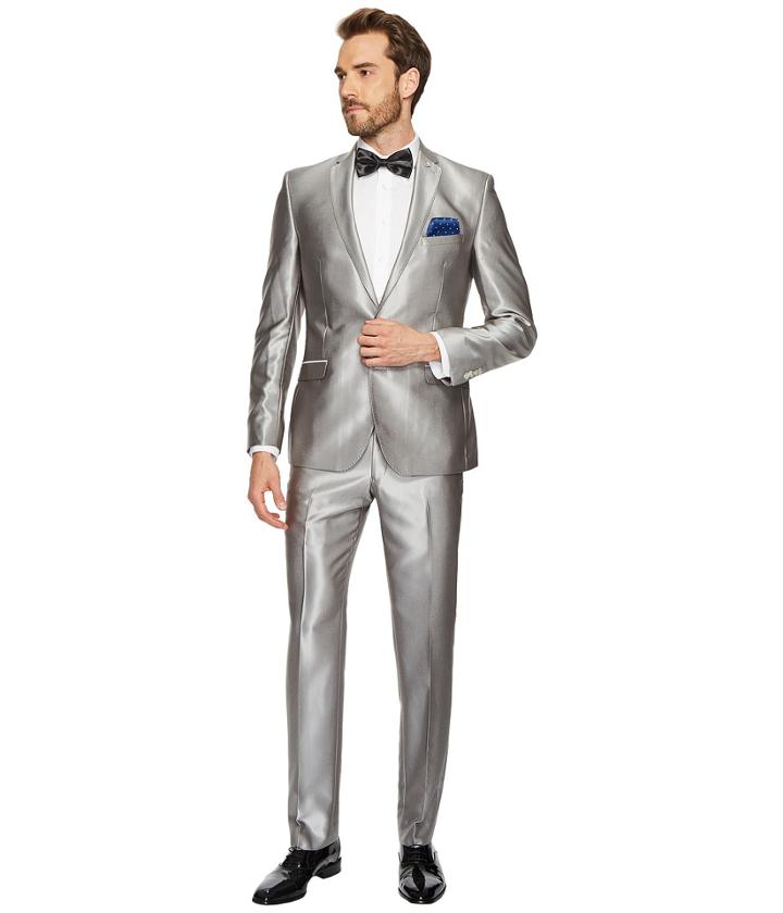 Nick Graham - Two-button Shawl Collar Solid Tuxedo