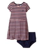 Ralph Lauren Baby - Striped Pleated Cotton Dress