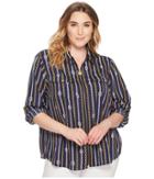 Michael Michael Kors - Plus Size Reef Knot Lock Zip Top