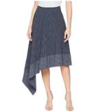 Adam Lippes - Kasuri Denim Side Swag Skirt