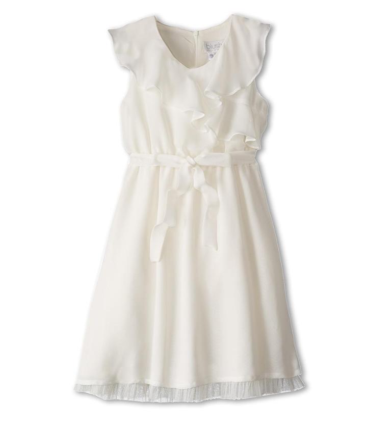 Us Angels Sleeveless Ruffle Front Waisted Dress