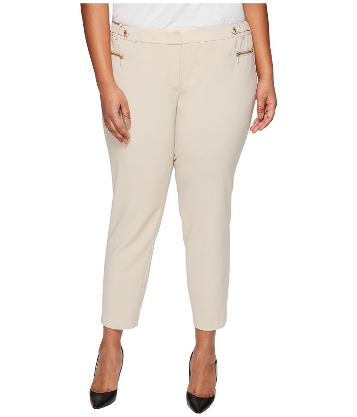 Calvin Klein Plus - Plus Size Straight Pants With Buckle Zip
