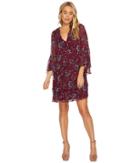 Kensie - Folk Floral Chiffon Dress Ksnk9878