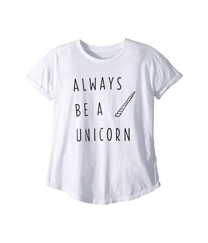 The Original Retro Brand Kids - Always Be A Unicorn Short Sleeve Slub Tee