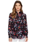 Lauren Ralph Lauren - Floral Crinkled Silk-blend Blouse
