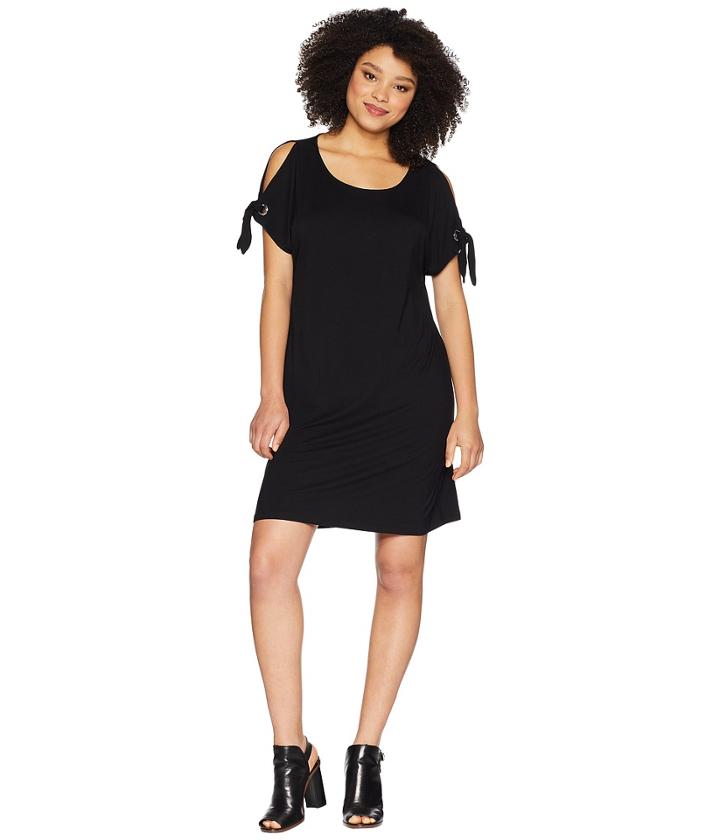 Calvin Klein - Short Sleeve Dress W/ Tie Sleeve