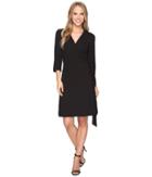 Vince Camuto - 3/4 Sleeve Belted Wrap Dress