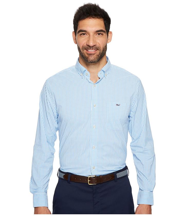 Vineyard Vines - Seawater Gingham Classic Tucker Shirt