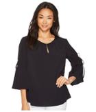 Ellen Tracy - Ruched Sleeve Top