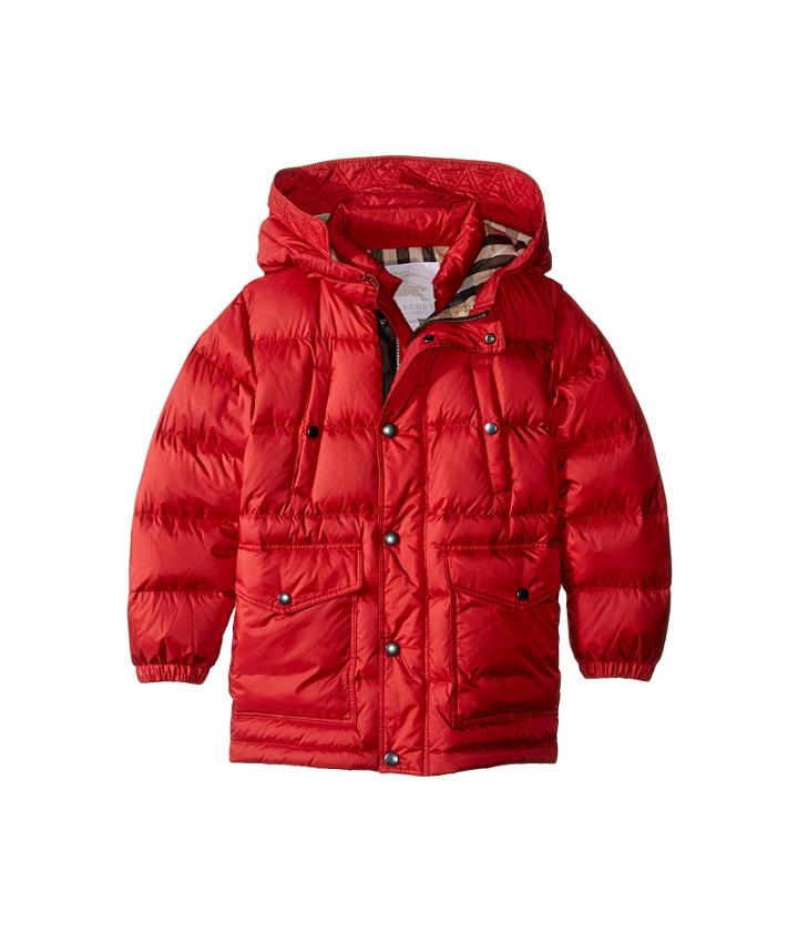Burberry Kids - Barnie Puffy Checked Hood Jacket