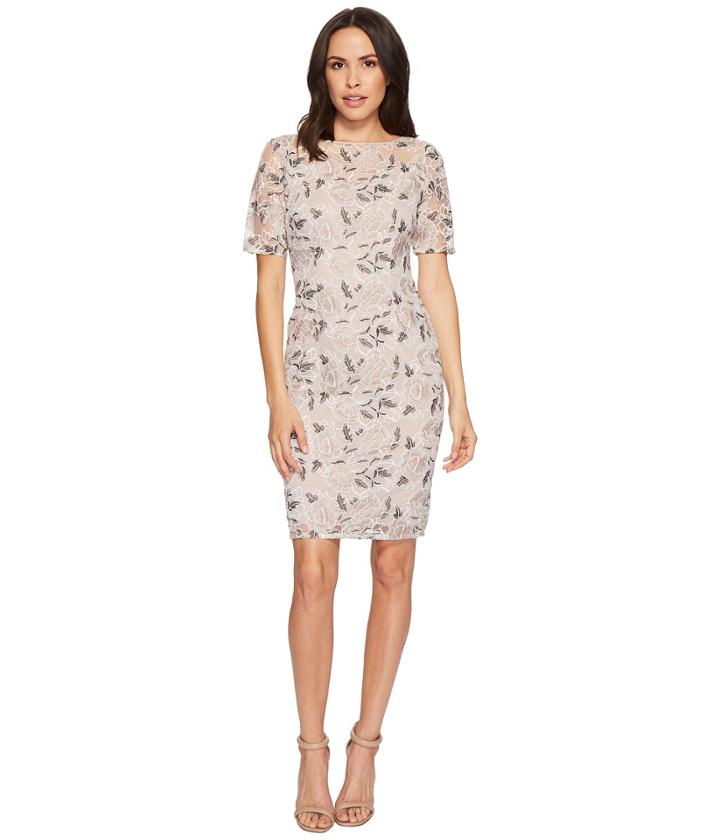 Adrianna Papell - Petite Suzette Embroidery Sheath