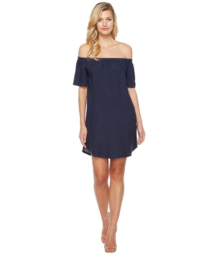 Allen Allen - Two-pocket Off The Shoulder Dress