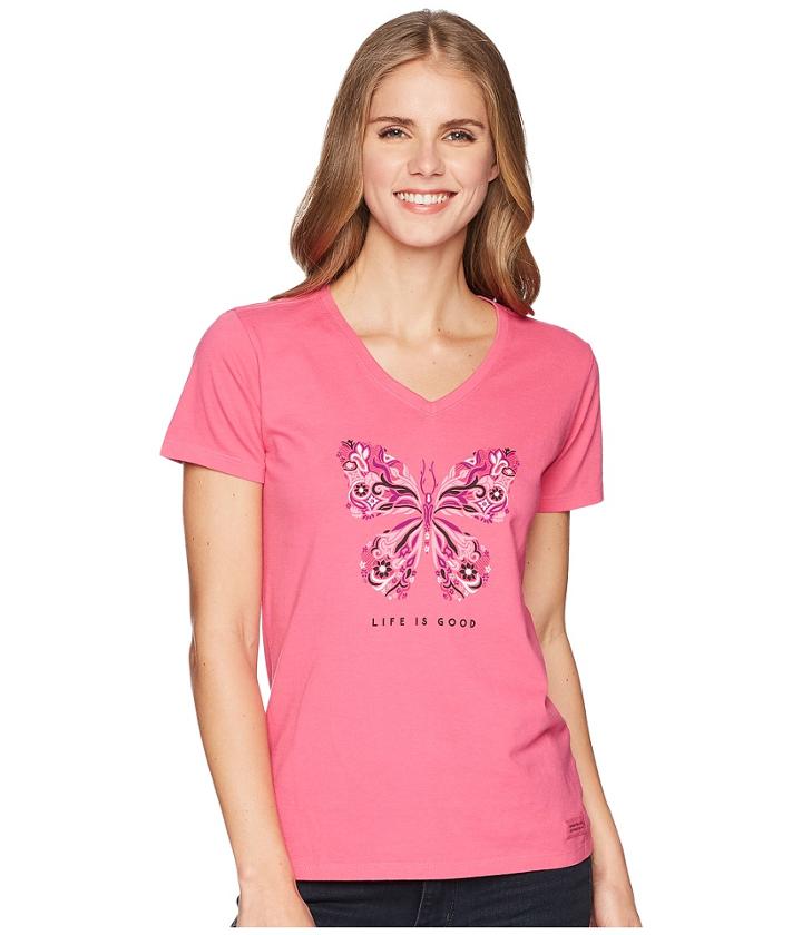 Life Is Good - Wildflower Butterfly Crusher Vee
