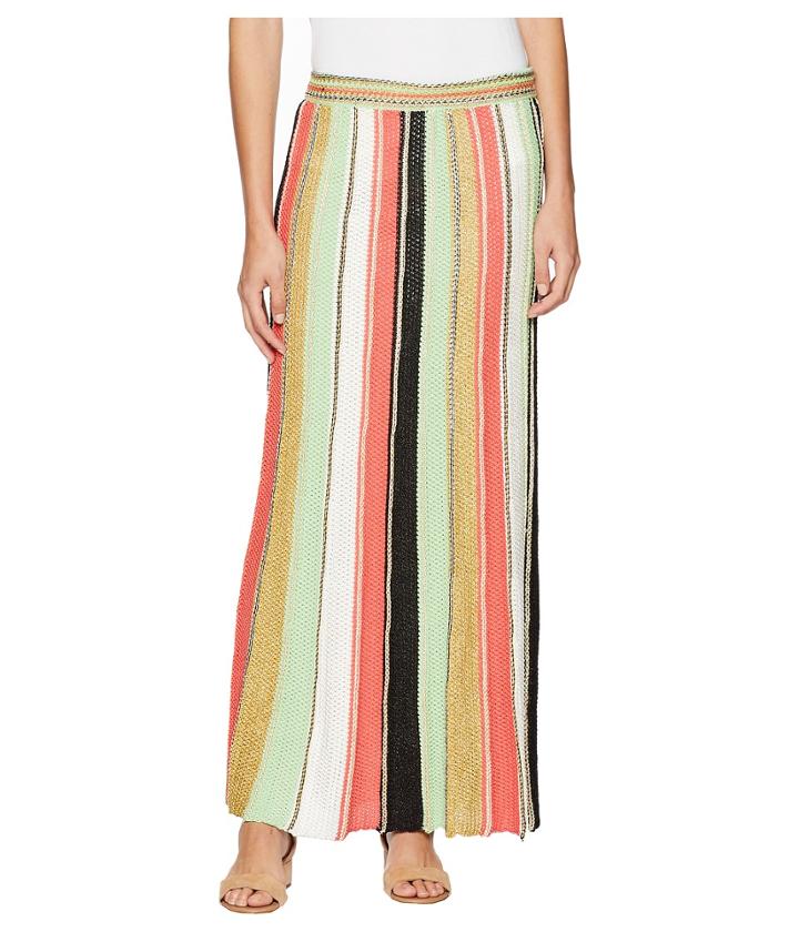 M Missoni - Vertical Stripe Crochet Skirt