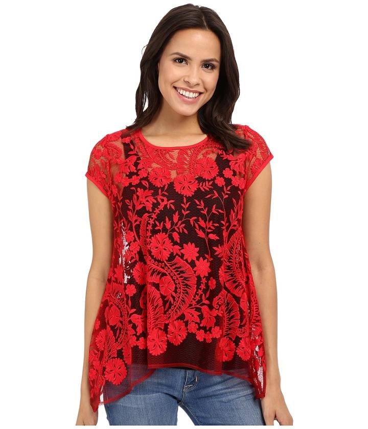 Karen Kane - Lace Flare Top