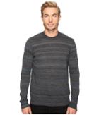 Thomas Dean &amp; Co. - Faded Stripe Merino Blend Crew Sweater