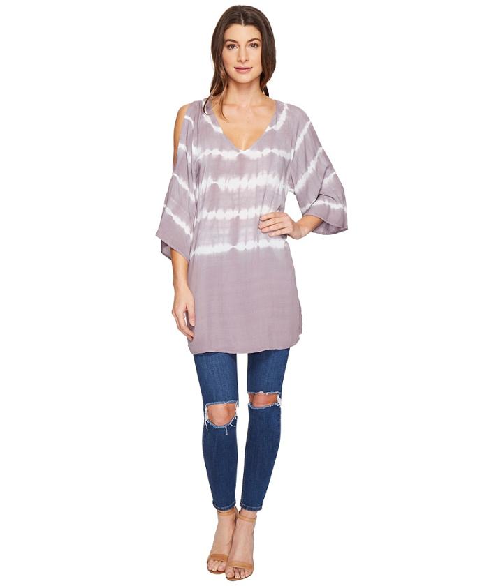 Culture Phit - Evelin V-neck Tie-dye Top