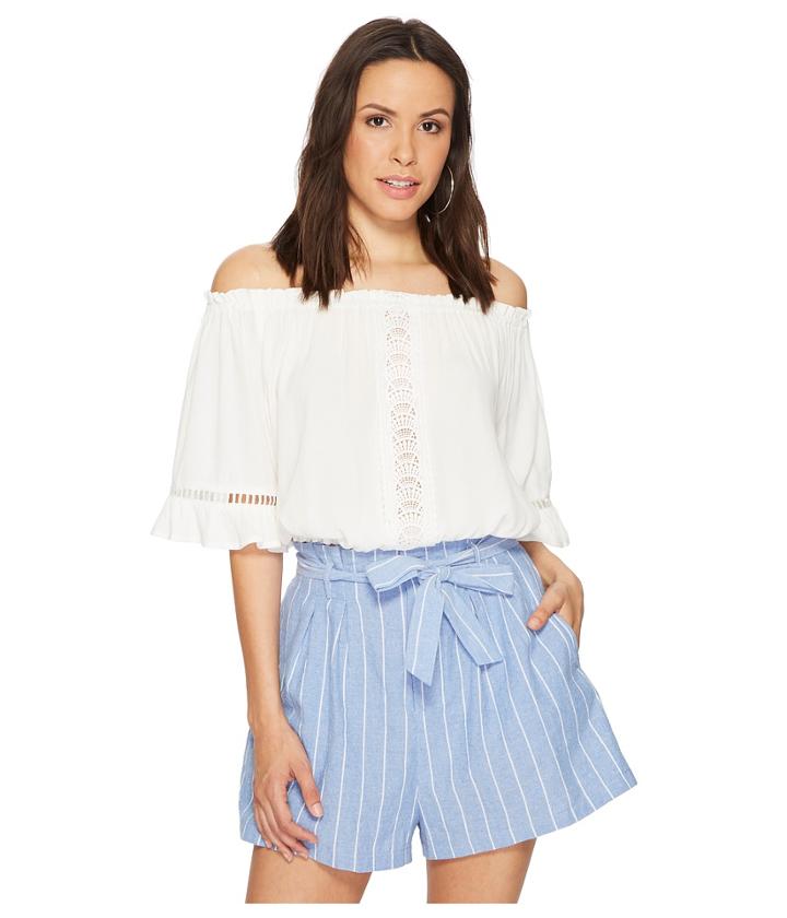 Bishop + Young - Embroidered Poet Crop Top