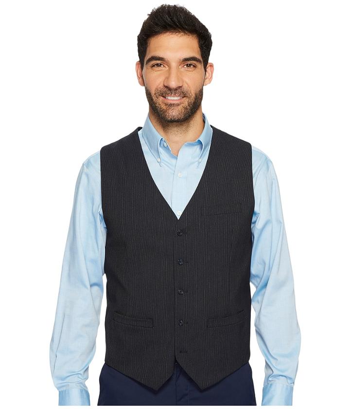 Perry Ellis - Slim Fit Subtle Pinstripe Suit Vest