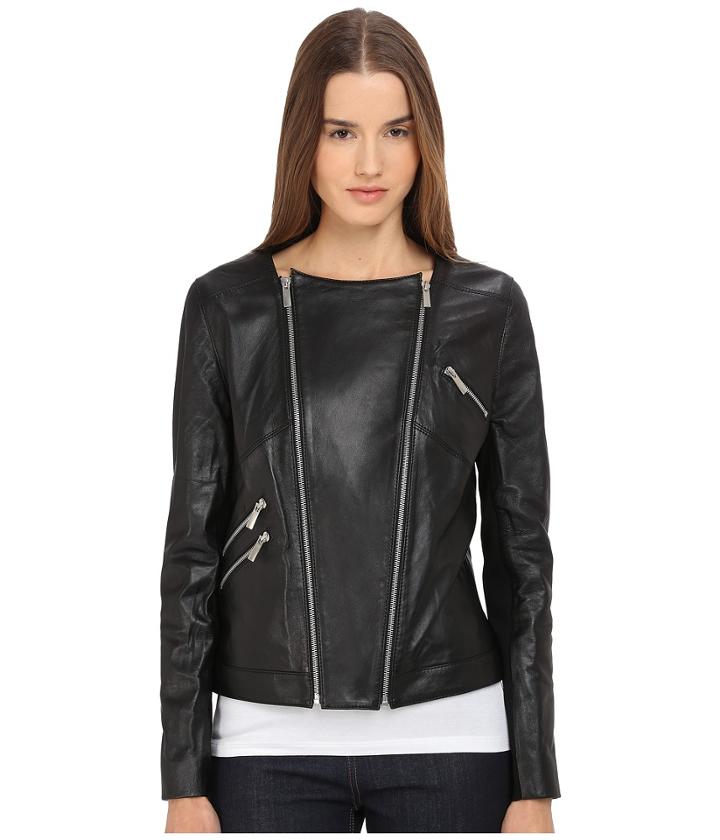 The Kooples - Thin Leather Rib Jacket