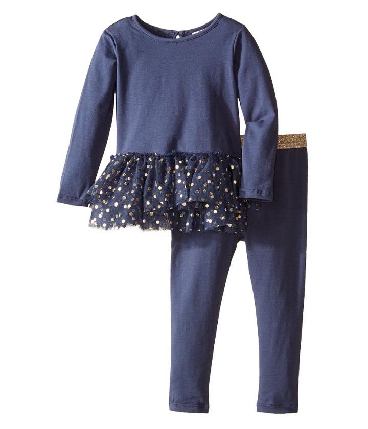 Kardashian Kids - Dot Tu Tu Top Leggings Two-piece Set