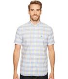 Lacoste - Short Sleeve Bold Oxford Medium Plaid