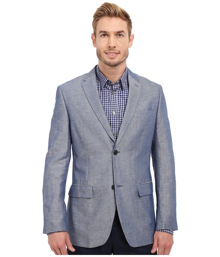 Perry Ellis - Linen Cotton Twill Suit Jacket