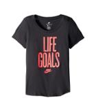 Nike Kids - Sportswear Life Goals Scoop Tee