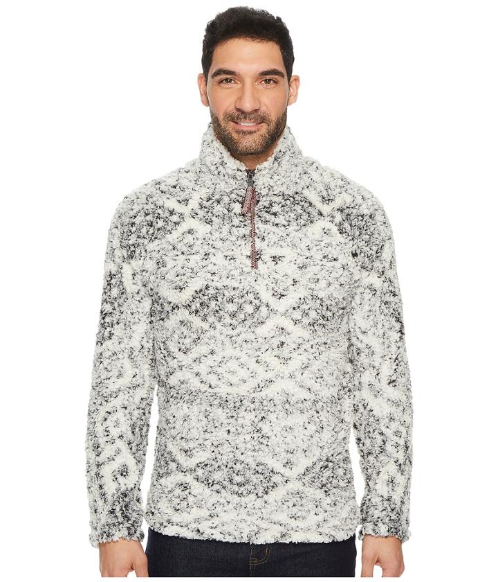 True Grit - Frosty Tipped Tribal Pile 1/4 Zip Pullover