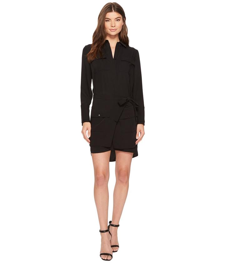 Laundry By Shelli Segal - Crepe Shirtdress With Removable Skirt