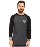Vissla - Reverse Raglan 3/4 Sleeve Heather Tee