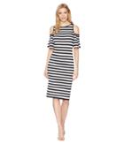 Michael Michael Kors - Stripe Off The Shoulder Dress