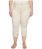 Nydj Plus Size - Plus Size Dayla Wide Cuff Capris In Clay