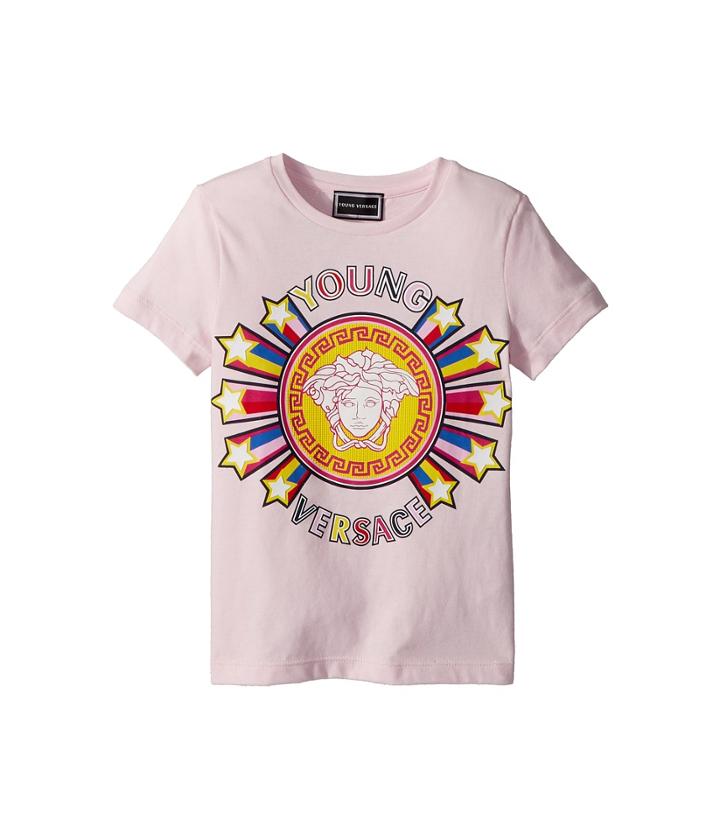 Versace Kids - Short Sleeve Tee With Logo Graphic
