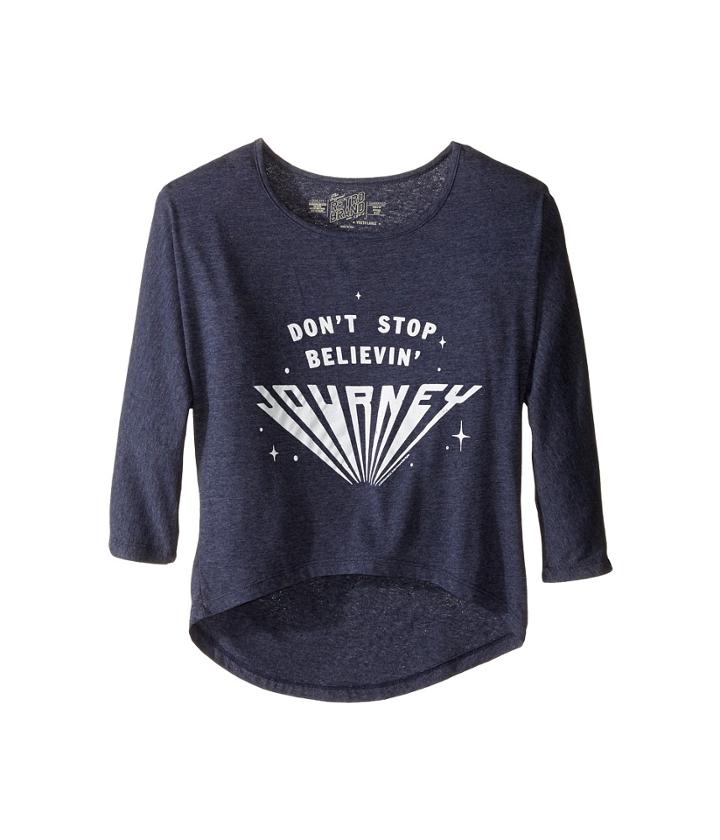 The Original Retro Brand Kids - Journey Don T Stop Beleivin 3/4 Dolman Sleeve