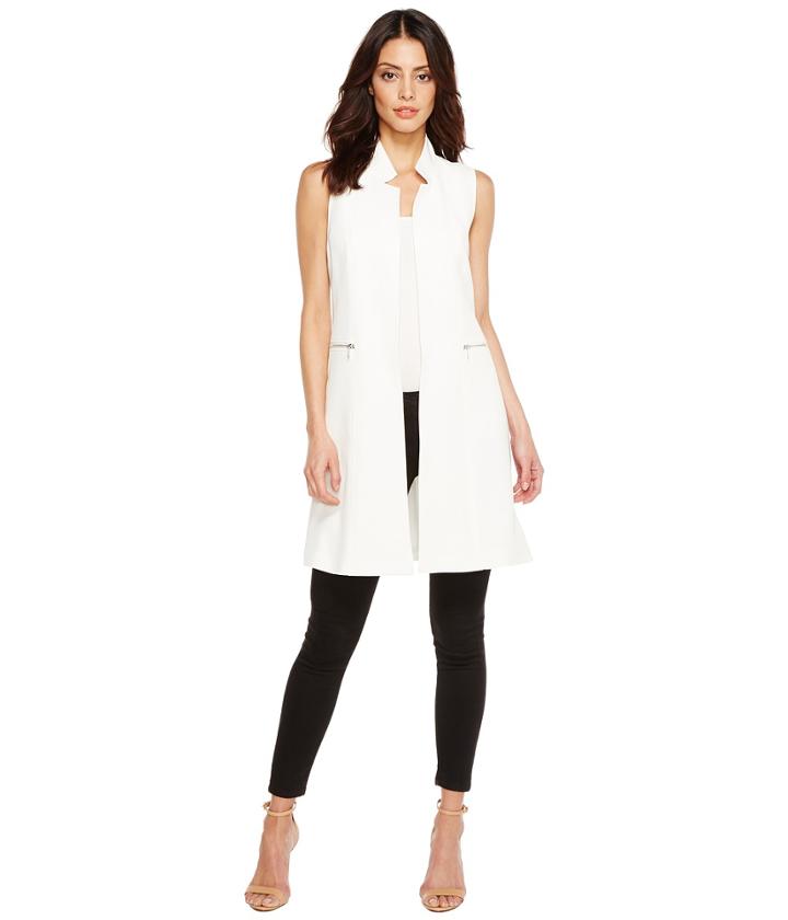 Calvin Klein - Long Vest With Zips
