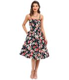 Unique Vintage - Darcy Fit Flare Sweetheart Dress