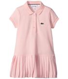 Lacoste Kids - Short Sleeve Pique Polo Dress With Pleated Bottom