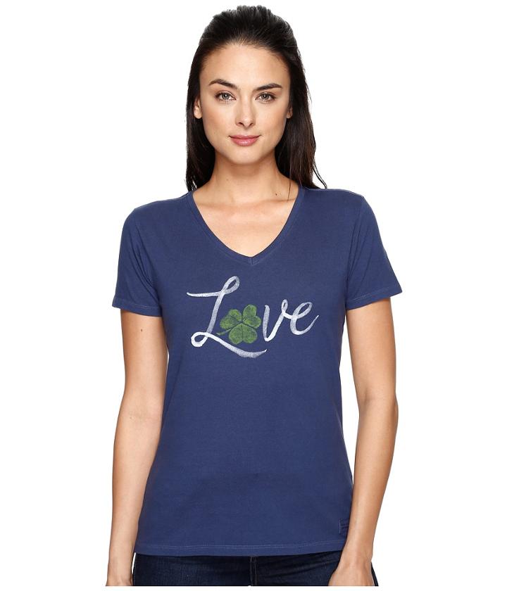Life Is Good - Love Shamrock Crusher Vee