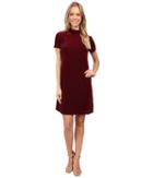 Maggy London - Diamond Dot Burnout High Neck Fit And Flare